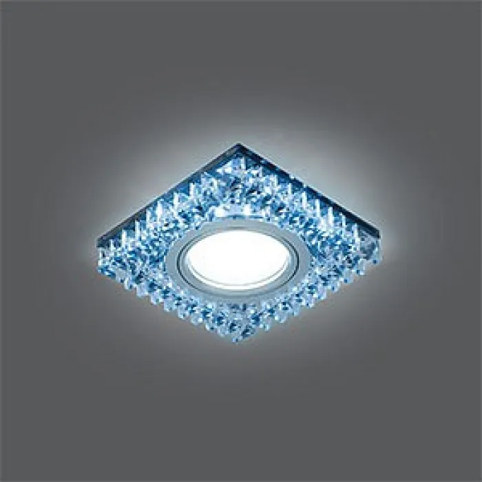 Встраиваемый светильник Gauss Backlight BL032 Цвет арматуры хром Цвет плафонов синий от ImperiumLoft