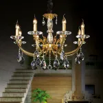 Подвесная люстра Osgona Stregaro 694082 Цвет арматуры золото Цвет плафонов прозрачный от ImperiumLoft