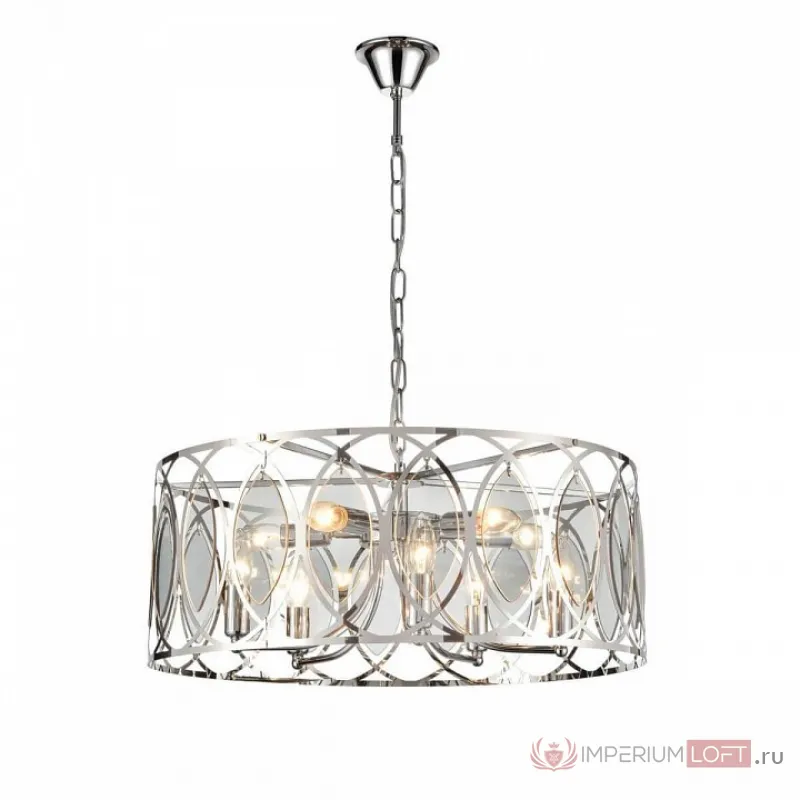 Подвесной светильник Vele Luce Angela 654 VL3153P10 Цвет плафонов серый Цвет арматуры хром от ImperiumLoft