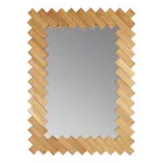 Зеркало настенное (97x71 см) Дубовые планки V20083 от ImperiumLoft