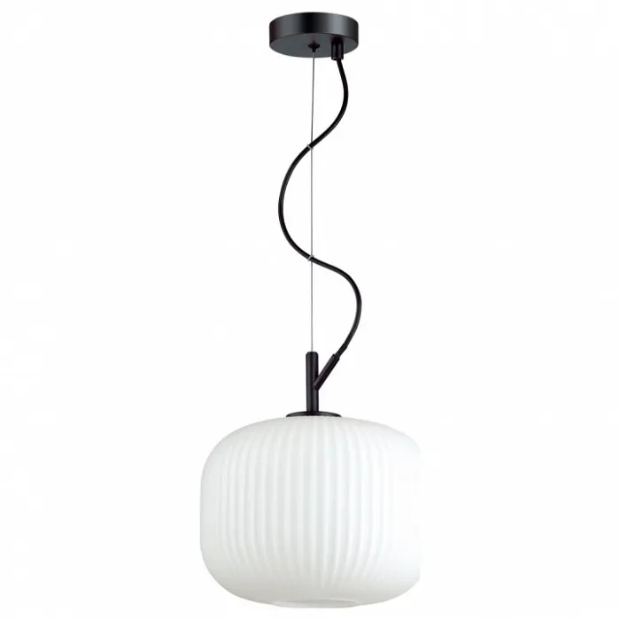 Подвесной светильник Odeon Light Roofi 4753/1 Цвет плафонов белый Цвет арматуры черный от ImperiumLoft