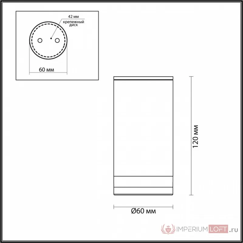 Накладной светильник Odeon Light Motto 1 6605/1C от ImperiumLoft