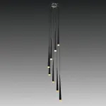 Подвесной светильник Lightstar Punto 807087 Цвет арматуры хром Цвет плафонов черный от ImperiumLoft