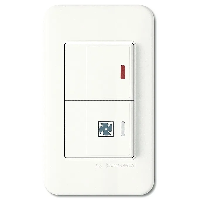 Выключатель двухклавишный Imex 70 Wide WH WSN 2636 WH Цвет арматуры белый от ImperiumLoft