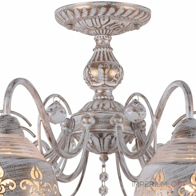 Люстра на штанге Arte Lamp Sicilia A9106PL-8WG Люстра на штанге Arte Lamp Sicilia A9106PL-8WG