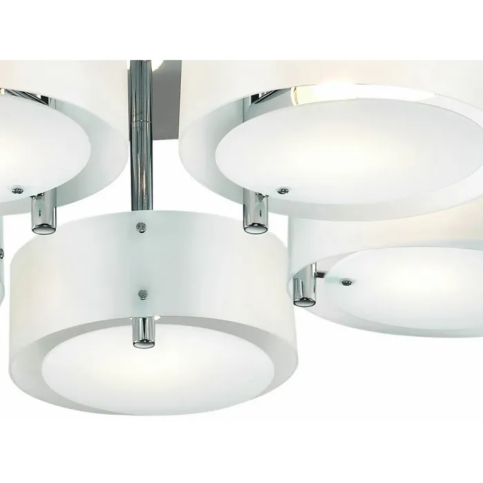 Потолочная люстра EVOLUCE Foresta SL483.502.05 Цвет арматуры хром Цвет плафонов белый от ImperiumLoft