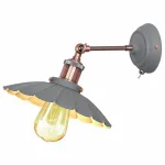 Бра Arte Lamp 8160 A8160AP-1GY Цвет арматуры бронза Цвет плафонов серый