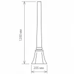 Штанга с основанием Elektrostandard 1043 a022922 Цвет арматуры золото Цвет плафонов прозрачный от ImperiumLoft