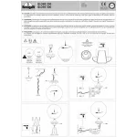 Наземный низкий светильник Ideal Lux Classic Globe CLASSIC GLOBE PT1 SMALL TRASPARENTE Цвет арматуры кремовый Цвет плафонов прозрачный