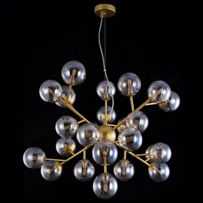 Подвесная люстра Maytoni Dallas MOD545PL-24G Цвет арматуры золото Цвет плафонов янтарный от ImperiumLoft