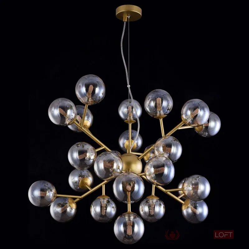 Подвесная люстра Maytoni Dallas MOD545PL-24G Цвет арматуры золото Цвет плафонов янтарный от ImperiumLoft