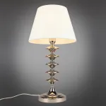 Настольная лампа декоративная Aployt Perla APL.731.04.01 Цвет арматуры хром Цвет плафонов голубой от ImperiumLoft