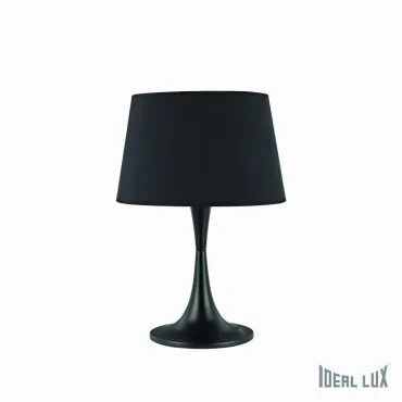 Настольная лампа декоративная Ideal Lux London LONDON TL1 BIG NERO Цвет арматуры черный Цвет плафонов черный