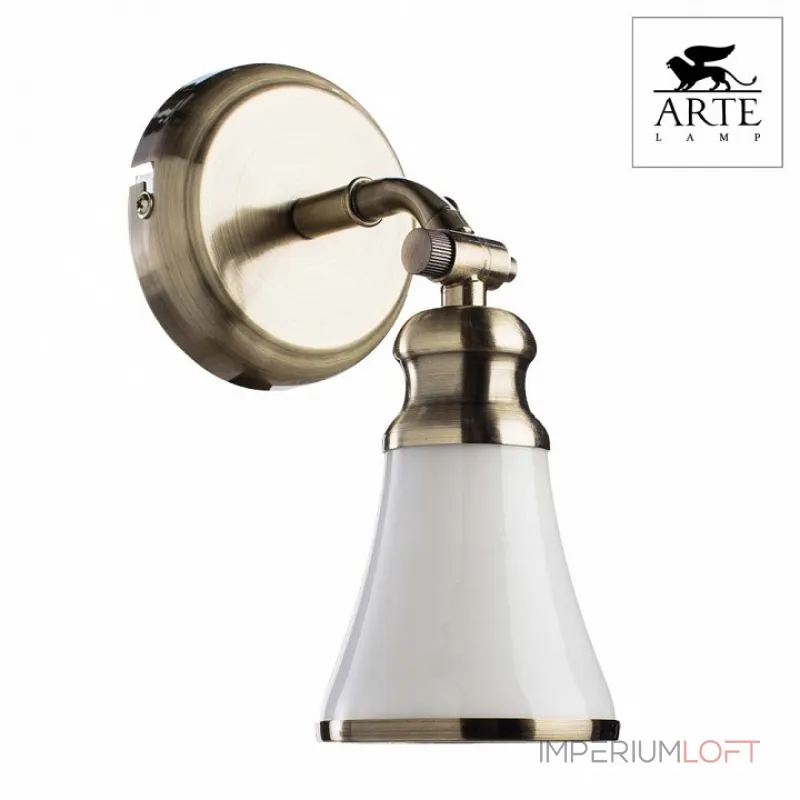 Спот Arte Lamp Vento A9231AP-1AB Цвет арматуры бронза Цвет плафонов белый
