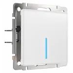 Выключатель сенсорый одноклавишный с подсветкой и функцией Wi-Fi, без рамки Werkel белый W4510601