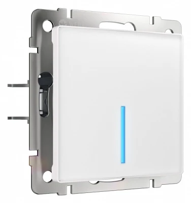 Выключатель сенсорый одноклавишный с подсветкой и функцией Wi-Fi, без рамки Werkel белый W4510601