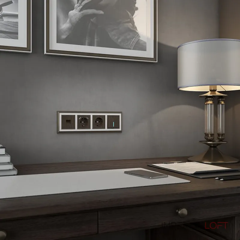 Клавиши для выключателя c подсветкой Werkel бронзовый W1119112 (бронзовый) от ImperiumLoft