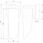 Бра Eurosvet Wing 40037/1 хром от ImperiumLoft