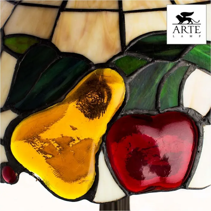 Настольная лампа декоративная Arte Lamp Fruits A1232LT-1BG Цвет арматуры медь Цвет плафонов разноцветный от ImperiumLoft