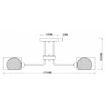 Потолочная люстра Rivoli Mod S8 CR Б0037689 
