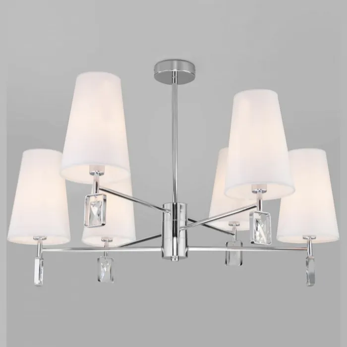 Люстра на штанге Eurosvet Milazzo 60137/6 хром от ImperiumLoft