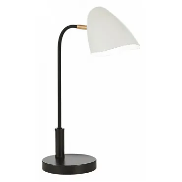 Настольная лампа офисная EVOLUCE Satta SLE103604-01 Цвет плафонов белый Цвет арматуры черный