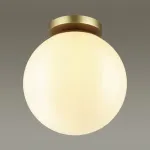 Накладной светильник Odeon Light Bosco 4248/1C Цвет плафонов белый Цвет арматуры золото от ImperiumLoft