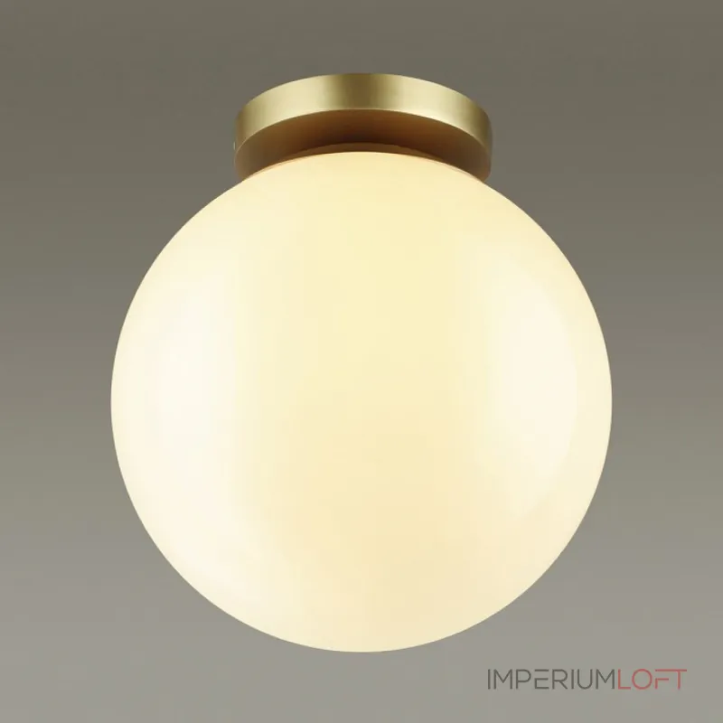 Накладной светильник Odeon Light Bosco 4248/1C Цвет плафонов белый Цвет арматуры золото Накладной светильник Odeon Light Bosco 4248/1C Цвет плафонов белый Цвет арматуры золото