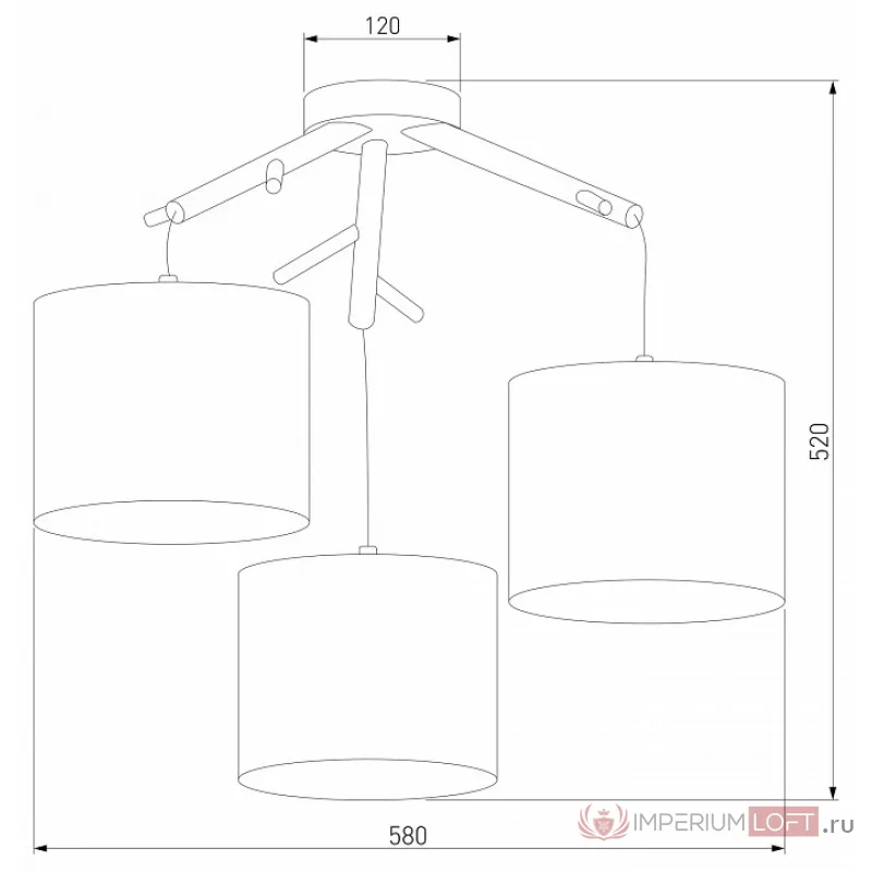 Подвесная люстра TK Lighting Albero 6553 Albero White от ImperiumLoft
