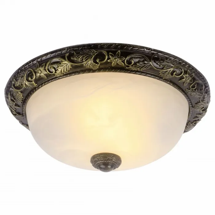 Накладной светильник Arte Lamp Torta A7161PL-2AB Цвет арматуры бронза Цвет плафонов белый от ImperiumLoft