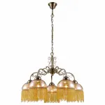 Подвесная люстра Arte Lamp Perlina A9560LM-5AB Цвет арматуры бронза Цвет плафонов янтарный от ImperiumLoft