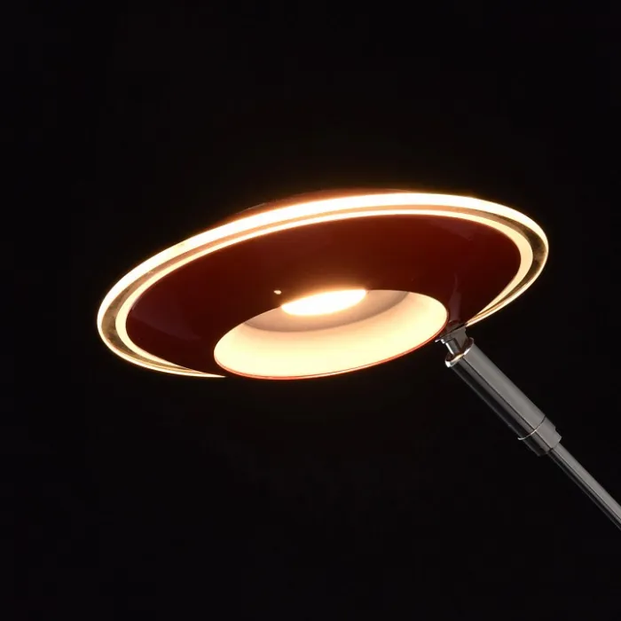 Настольная лампа офисная MW-Light Гэлэкси 12 632033001 Цвет арматуры хром Цвет плафонов красный от ImperiumLoft