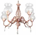 Подвесная люстра TopLight Kelli TL5680D-05PG Цвет арматуры золото Цвет плафонов прозрачный от ImperiumLoft
