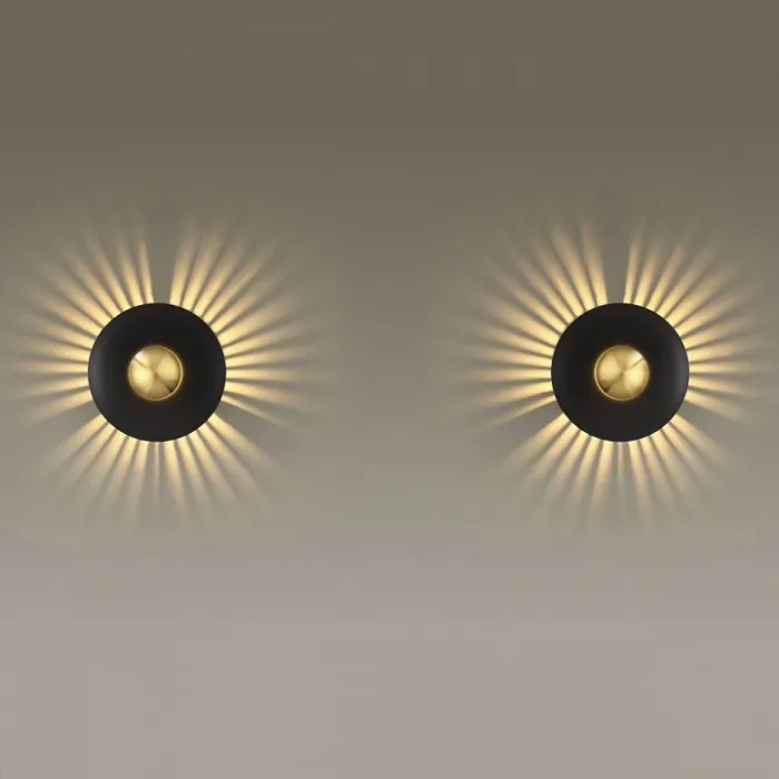 Накладной светильник Odeon Light Adamas 4223/13WL Цвет плафонов золото Цвет арматуры черный от ImperiumLoft