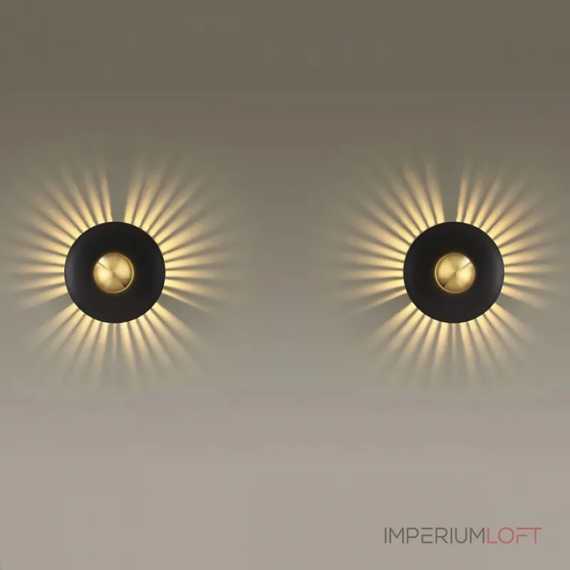 Накладной светильник Odeon Light Adamas 4223/13WL Цвет плафонов золото Цвет арматуры черный