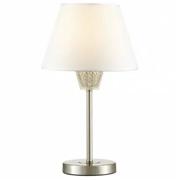 Настольная лампа декоративная Lumion Abigail 4433/1T Цвет арматуры никель Цвет плафонов белый