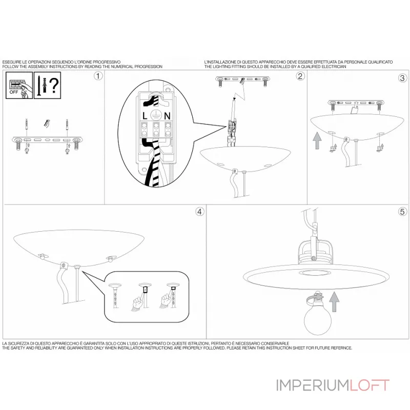Подвесной светильник Ideal Lux Brooklyn BROOKLYN SP1 D25 