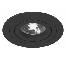 Встраиваемый светильник Lightstar Intero 16 round i61707 Цвет арматуры черный Цвет плафонов белый