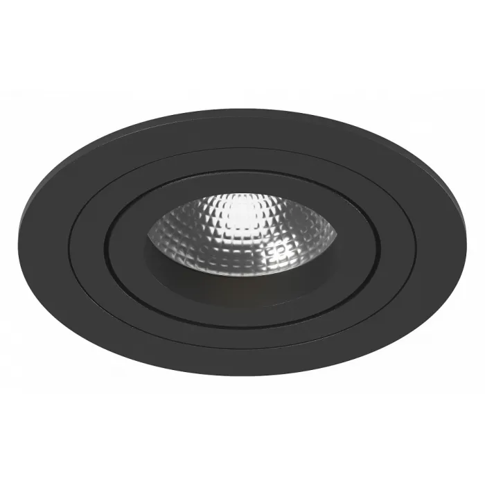 Встраиваемый светильник Lightstar Intero 16 round i61707 Цвет арматуры черный Цвет плафонов белый от ImperiumLoft