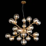 Подвесная люстра Maytoni Dallas MOD545PL-24G Цвет арматуры золото Цвет плафонов янтарный от ImperiumLoft
