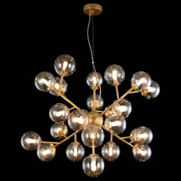 Подвесная люстра Maytoni Dallas MOD545PL-24G Цвет арматуры золото Цвет плафонов янтарный от ImperiumLoft