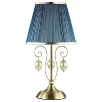 Настольная лампа декоративная Odeon Light Niagara 3921/1T Цвет арматуры бронза Цвет плафонов синий