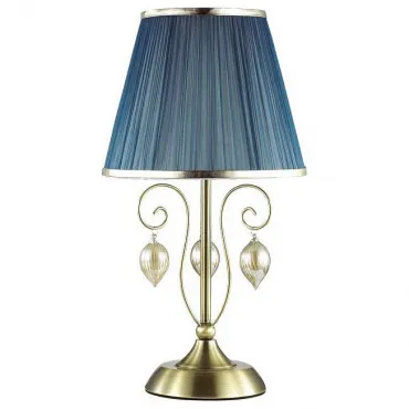 Настольная лампа декоративная Odeon Light Niagara 3921/1T Цвет арматуры бронза Цвет плафонов синий