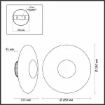 Накладной светильник Odeon Light Adamas 4223/13WL Цвет плафонов золото Цвет арматуры черный от ImperiumLoft