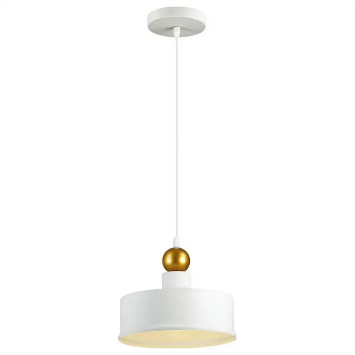 Подвесной светильник Odeon Light Bolli 4090/1 Цвет арматуры белый Цвет плафонов золото от ImperiumLoft
