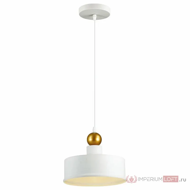Подвесной светильник Odeon Light Bolli 4090/1 Цвет арматуры белый Цвет плафонов золото от ImperiumLoft