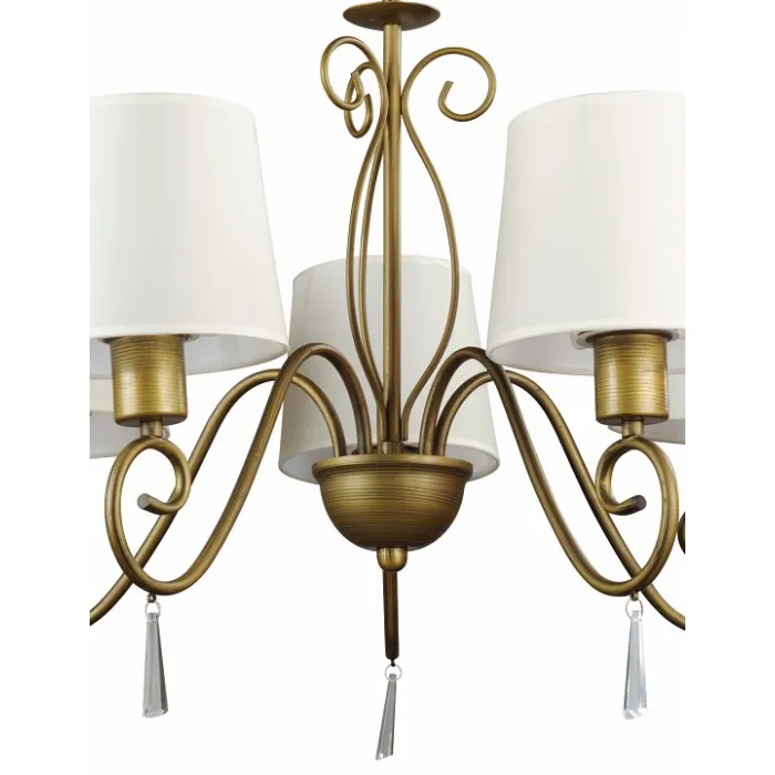 Подвесная люстра Arte Lamp Carolina A9239LM-5BR Цвет арматуры коричневый Цвет плафонов белый от ImperiumLoft