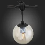 Люстра на штанге ST-Luce Stampo SL549.403.10 Цвет плафонов серый Цвет арматуры черный от ImperiumLoft