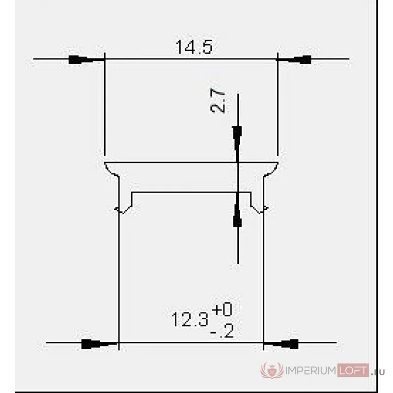 Профиль накладной  Deko-Light P-02-10 983081 Цвет арматуры белый от ImperiumLoft