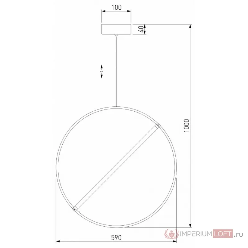 Подвесной светильник Eurosvet Element 90282/1 бронза от ImperiumLoft